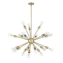 HOMEnhancements 70226 - 18-Light Odyssey Chandelier - Matte Gold