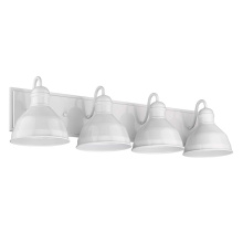 HOMEnhancements 70418 - Vivio Gia 4-Light Vanity - Glossy White