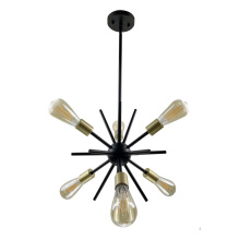 HOMEnhancements 70514 - Sputnik 6-Ligth 14" Chandelier - MB with CG Sockets