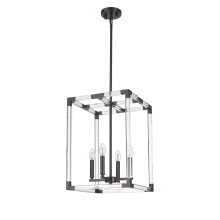 HOMEnhancements 70559 - Vivio Neva 4-Light Acrylic Pendant - MB