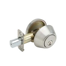 HOMEnhancements 90524 - FD2P1 Deadbolt Single Cylinder, Satin Nickel (US15)
