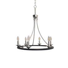 HOMEnhancements 20517 - Trento 6-Light Ring Chandelier - MB/NK E12