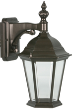 HOMEnhancements 14253 - Ruby 1-Light Open Bottom Coach Light - BK