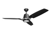 HOMEnhancements 20448 - Verona 3-Blade 52" MB/NK Fan Matte Black Blades 20W LED 3000K