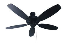 HOMEnhancements 20382 - 52" 5-Blade UFO Fan - MB Black/Walnut Blades