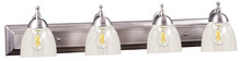 HOMEnhancements 19232 - Dallas 4-Light Clear Vanity - NK