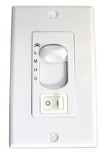 HOMEnhancements 18503 - Fan Control - White Slider with On/Off Light Switch