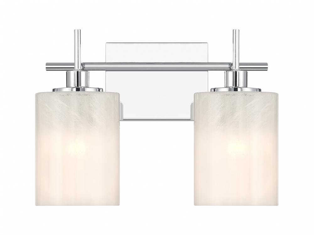 2-Light Bathroom Vanity Light in Chrome
