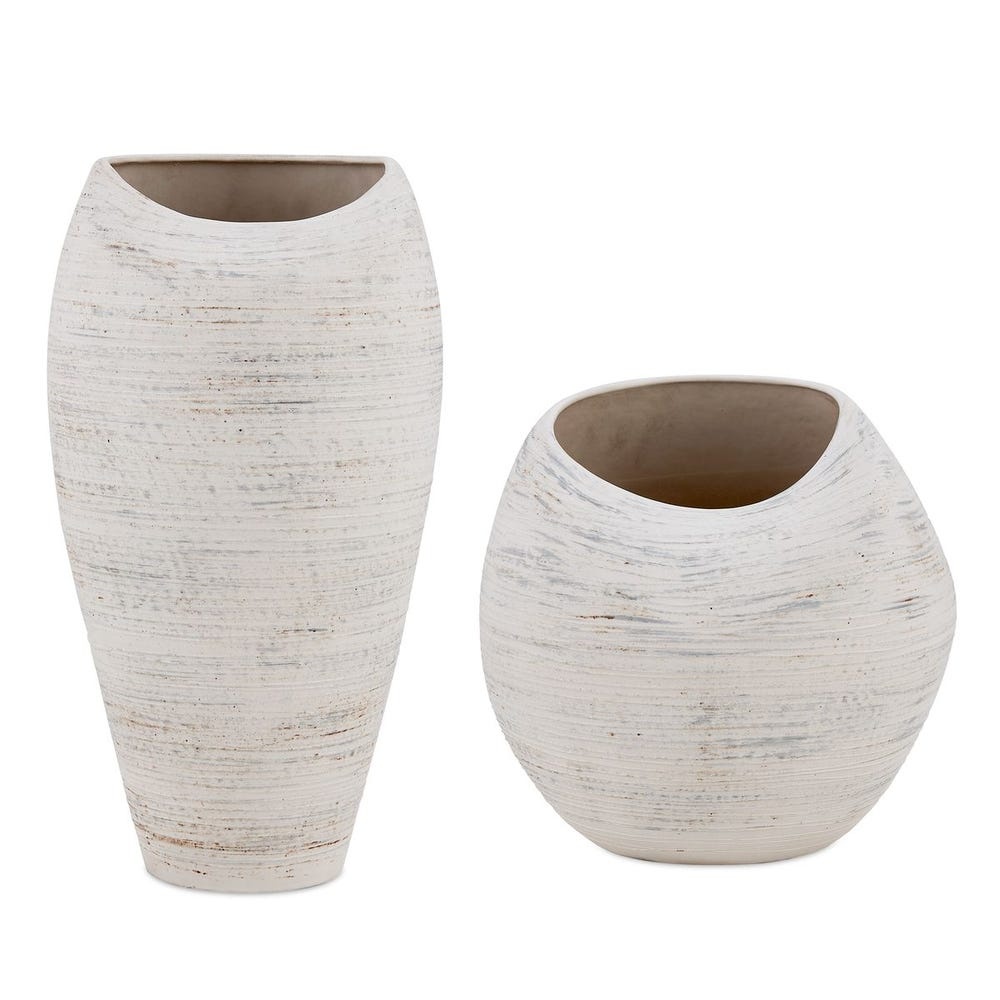Uttermost Inara Indoor-Outdoor White Vases Set/2