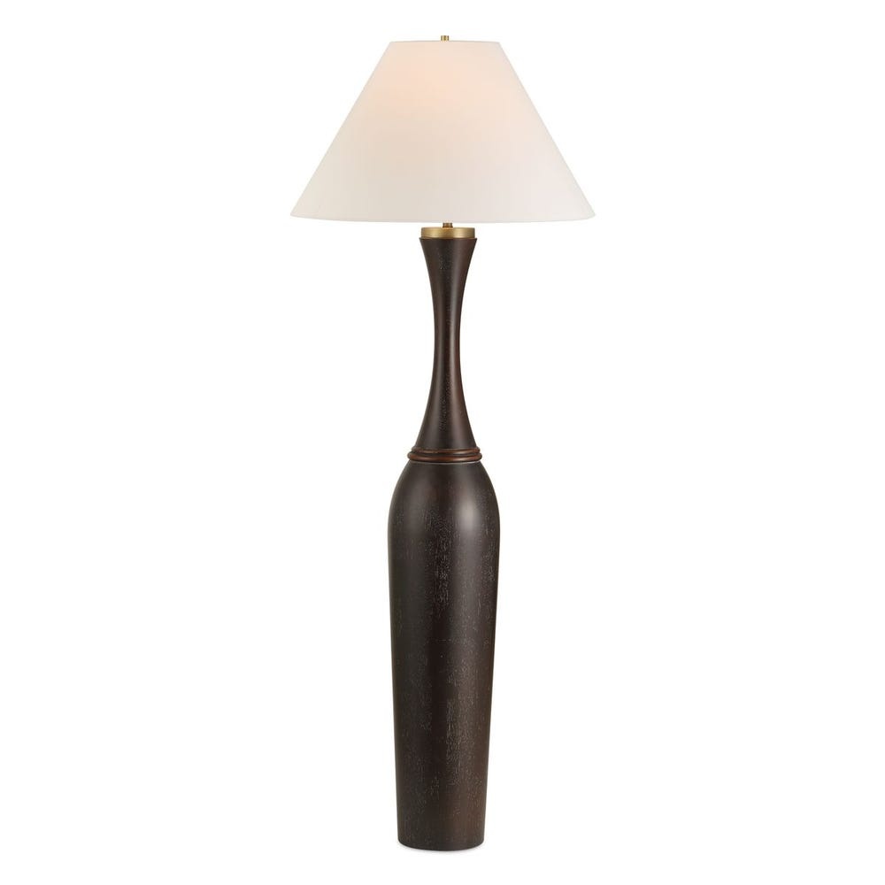 Uttermost Pravin Dark Wood Floor Lamp