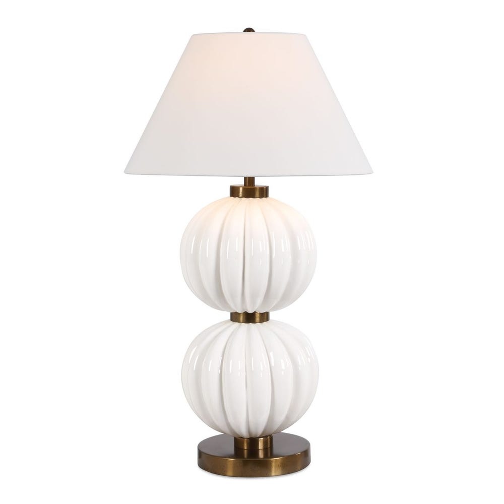 Uttermost Irena White Sphere Table Lamp