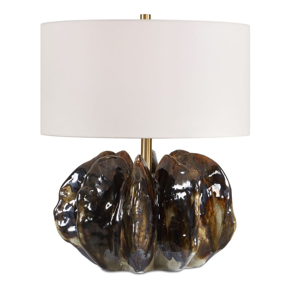 Uttermost Jaudon Brown Glass Table Lamp