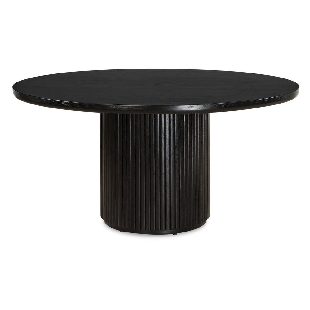 Uttermost Hersch Round Black Dining Table