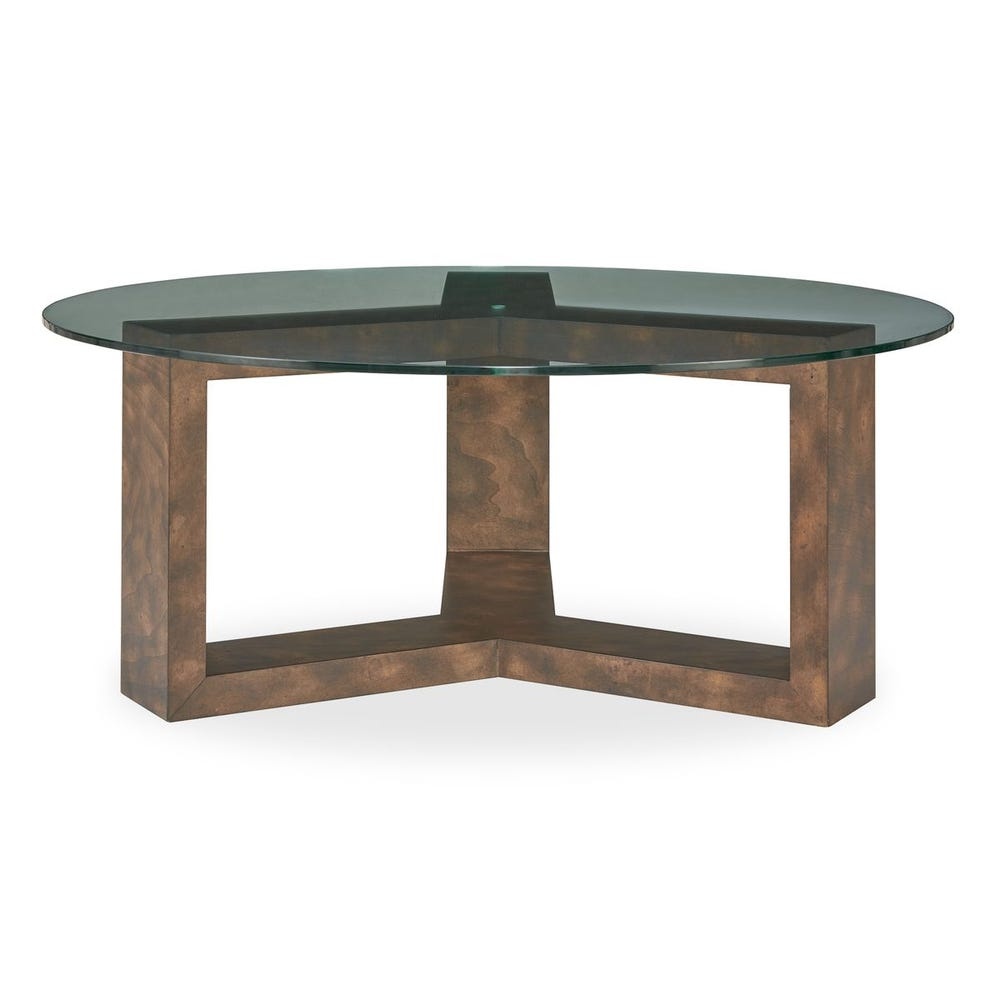 Uttermost Ignis Round Glass Coffee Table