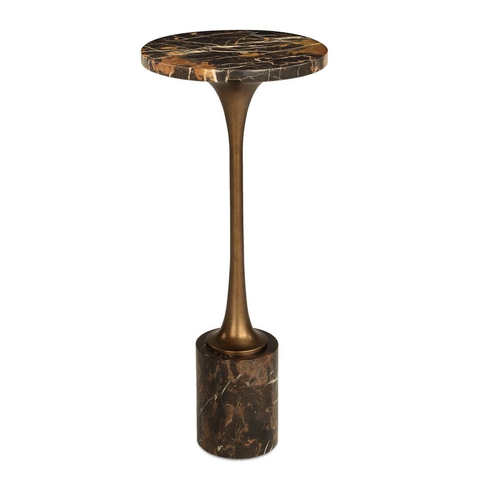Uttermost Karnes Dark Marble Drink Table