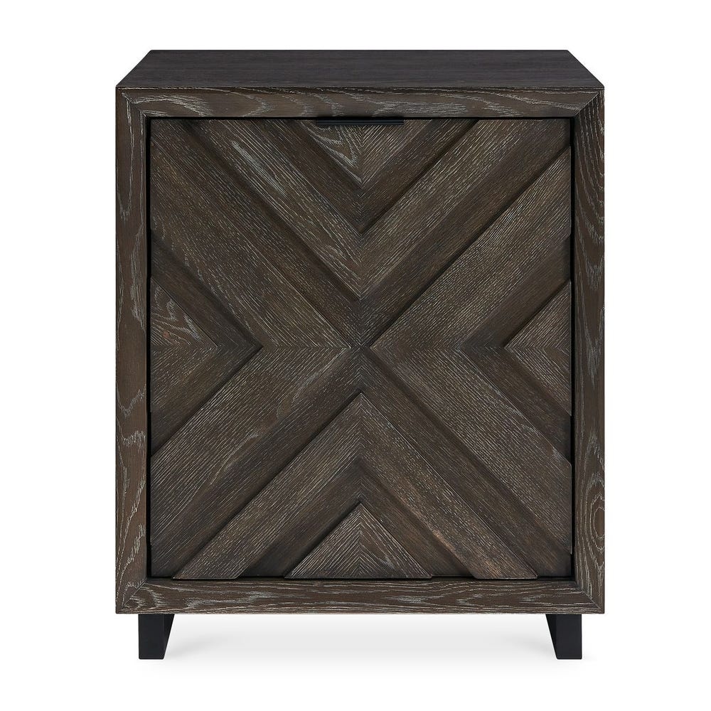 Uttermost Barrett Dark Charcoal Oak Cabinet