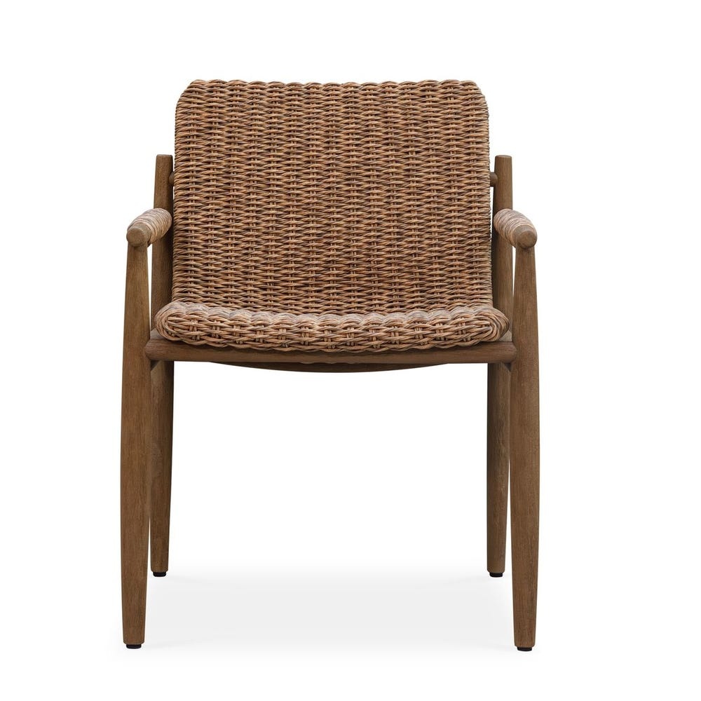 Uttermost Sumba Golden Flax Outdoor Dining Chair