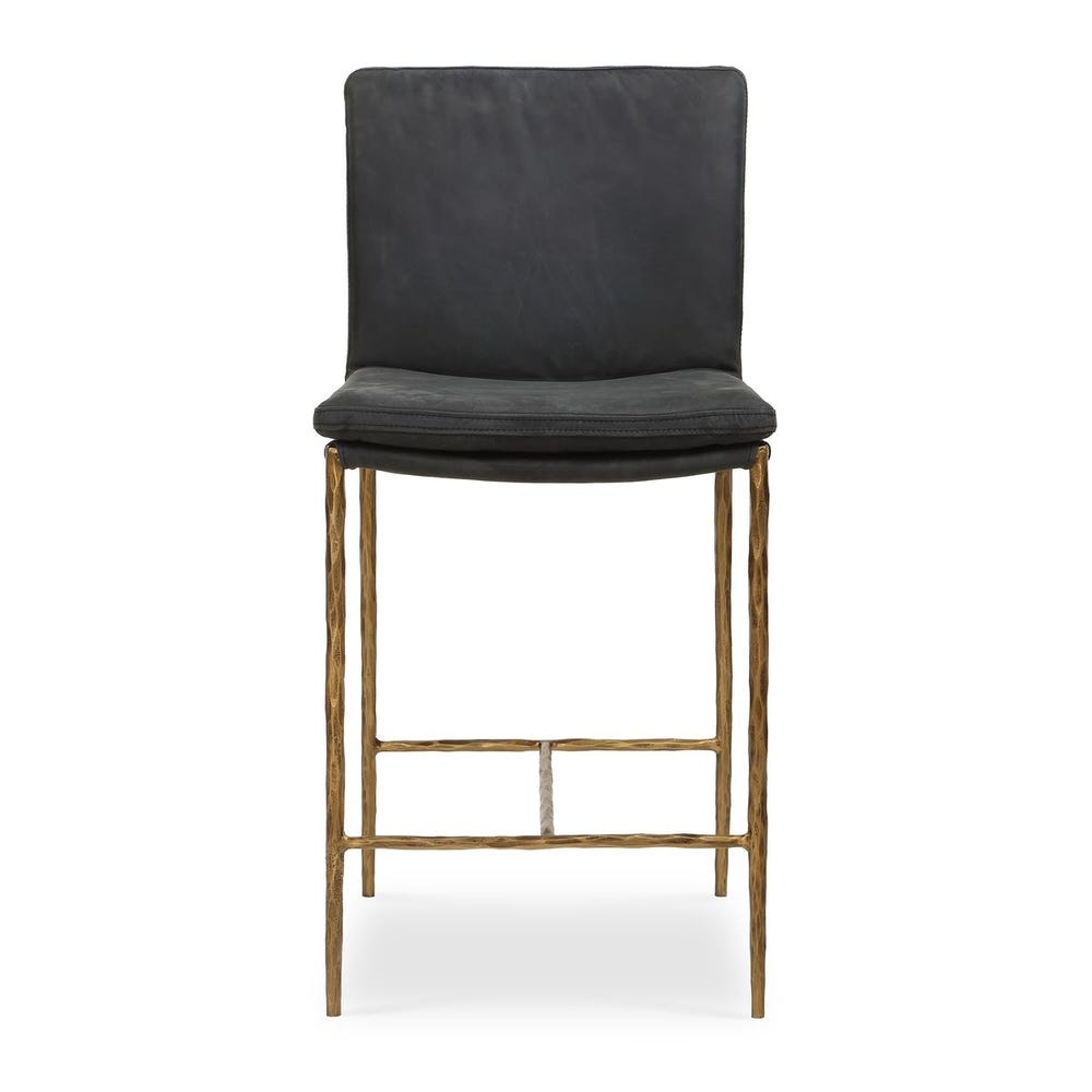 Uttermost Ascend Charcoal Counter Stool