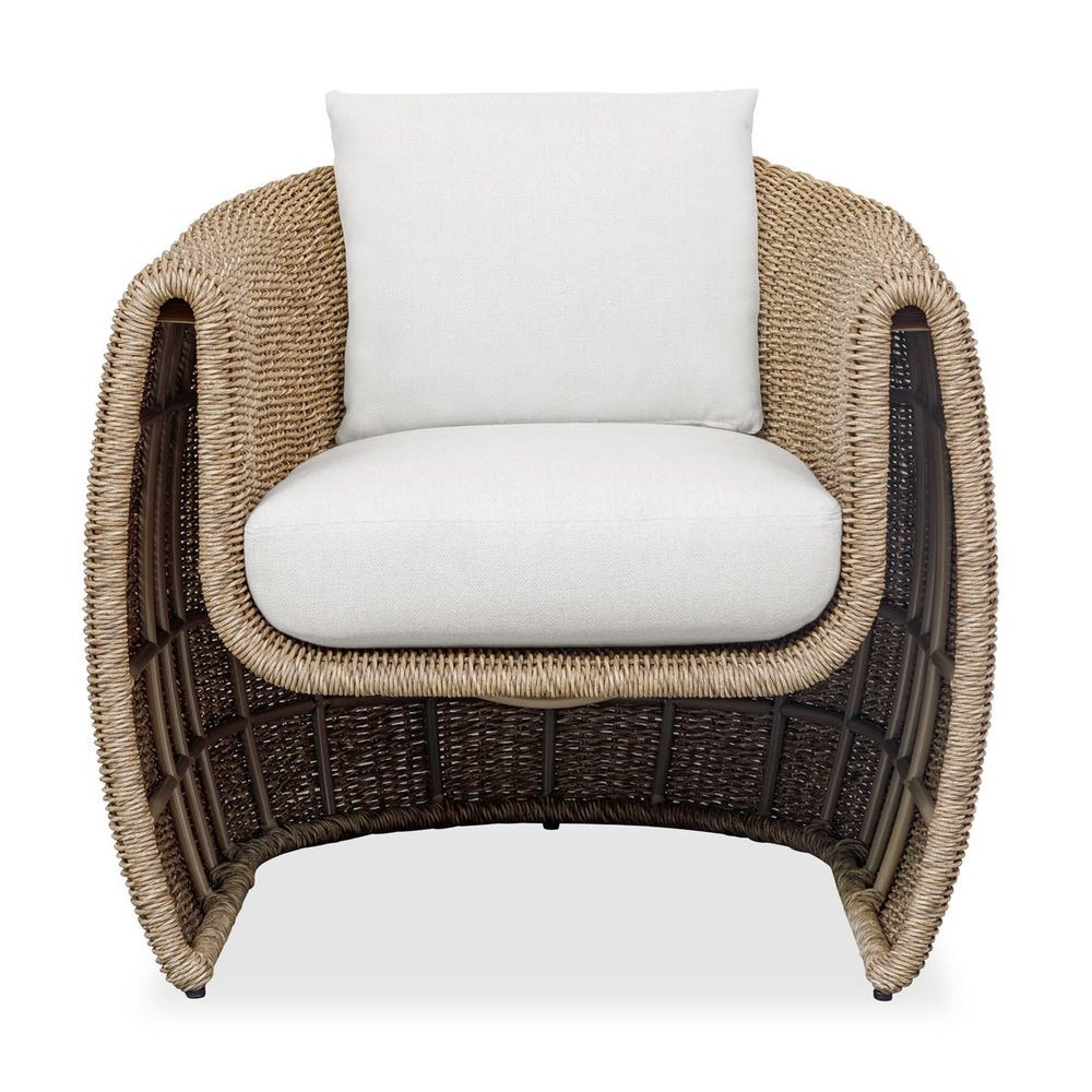 Uttermost Tropic Golden Flax Outdoor Lounge Chair
