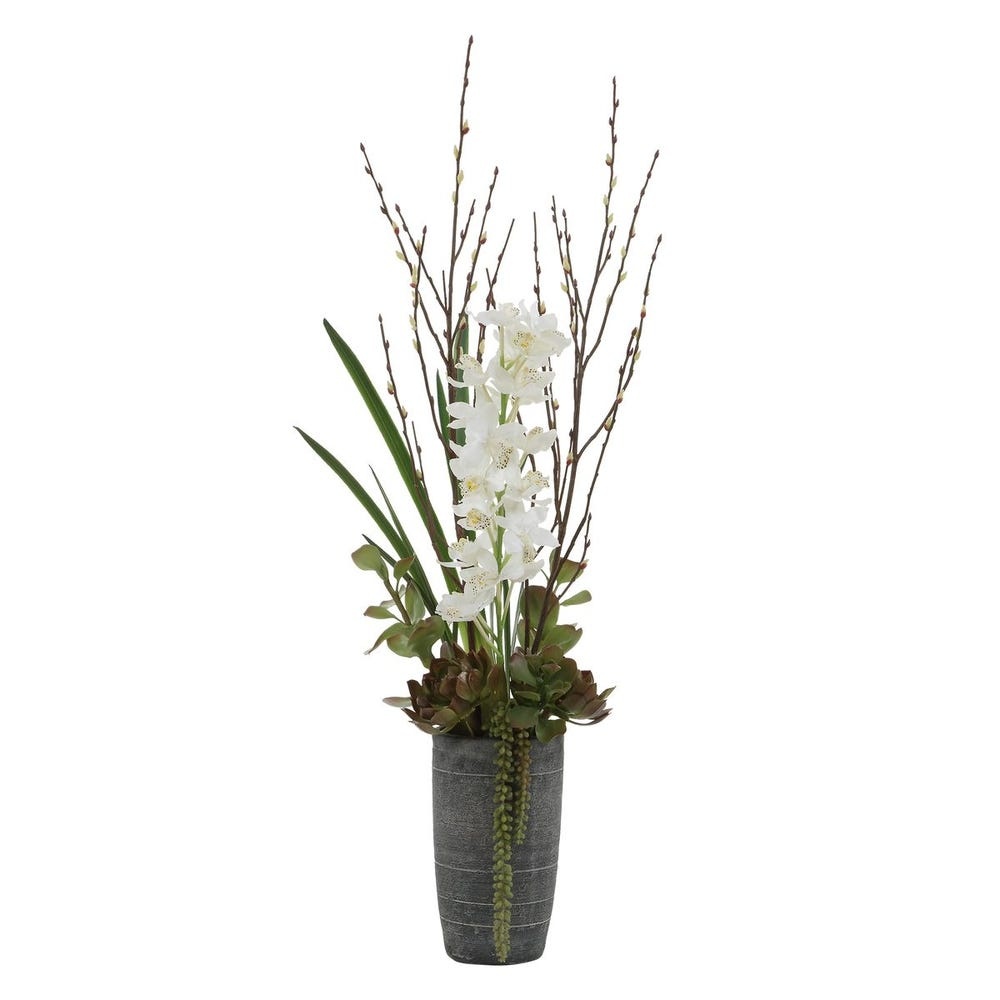 Uttermost Eterna Orchid Centerpiece & Vase