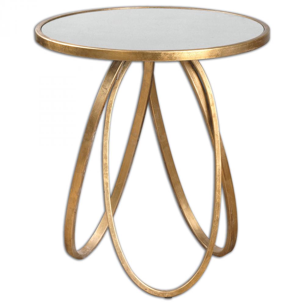 Uttermost Montrez Gold Side Table