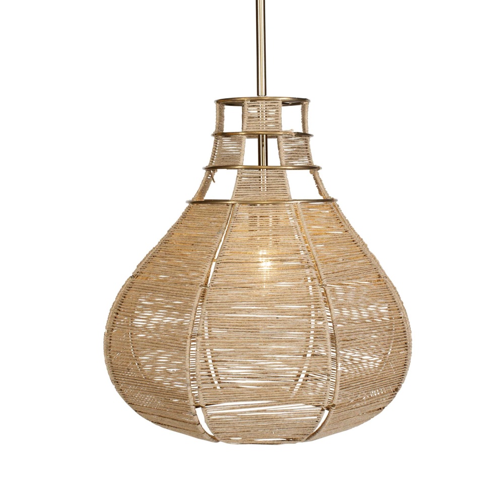 Uttermost Hestia 1 Light Natural Rope Pendant