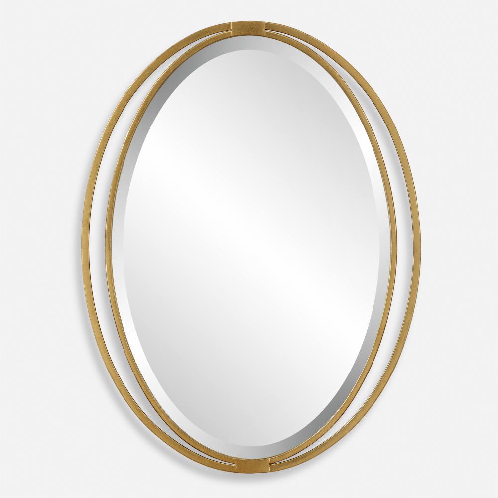 Uttermost Rhodes Gold Oval Mirror