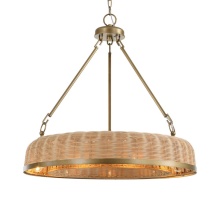 Uttermost 21635 - Uttermost Ladakh 9 Light Round Wicker Pendant