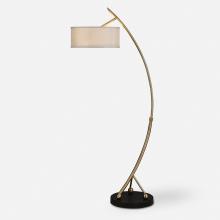 Uttermost 28089-1 - Uttermost Vardar Curved Brass Floor Lamp