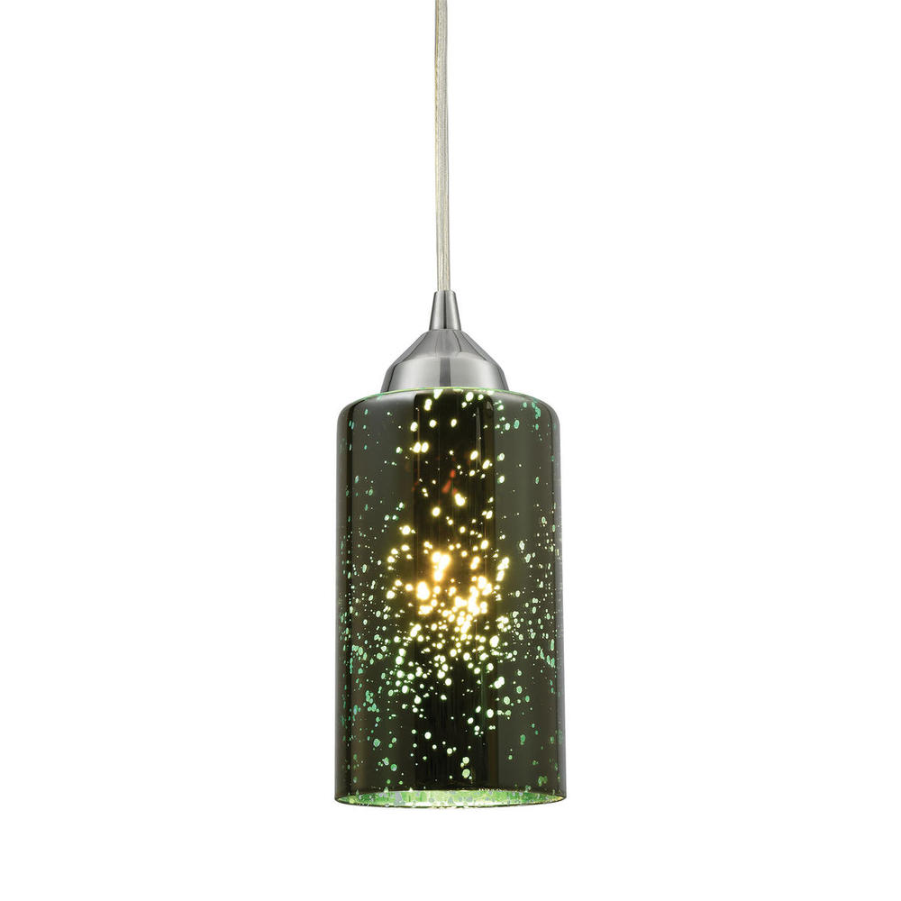 Illusions 1 Light Pendant in Polished Chrome