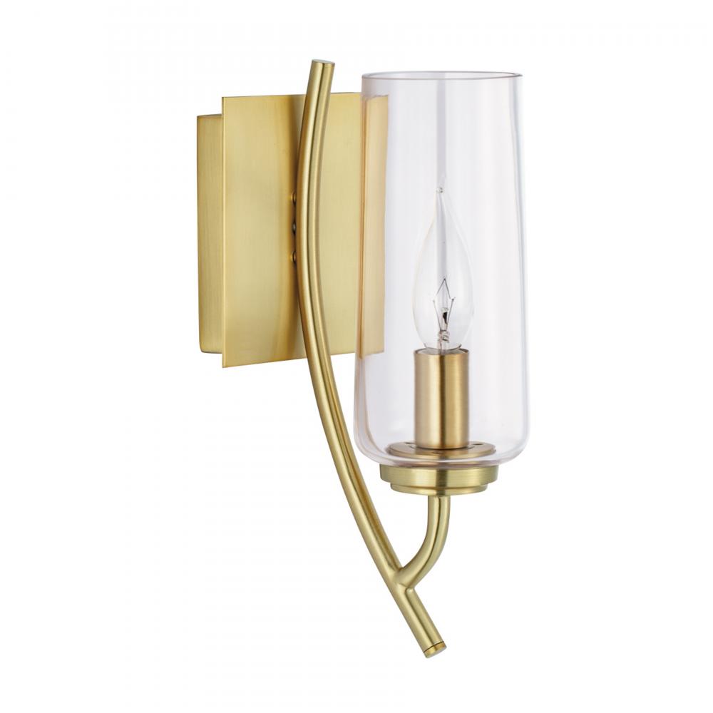 Tulip 11.75'' High 1-Light Sconce - Satin Brass