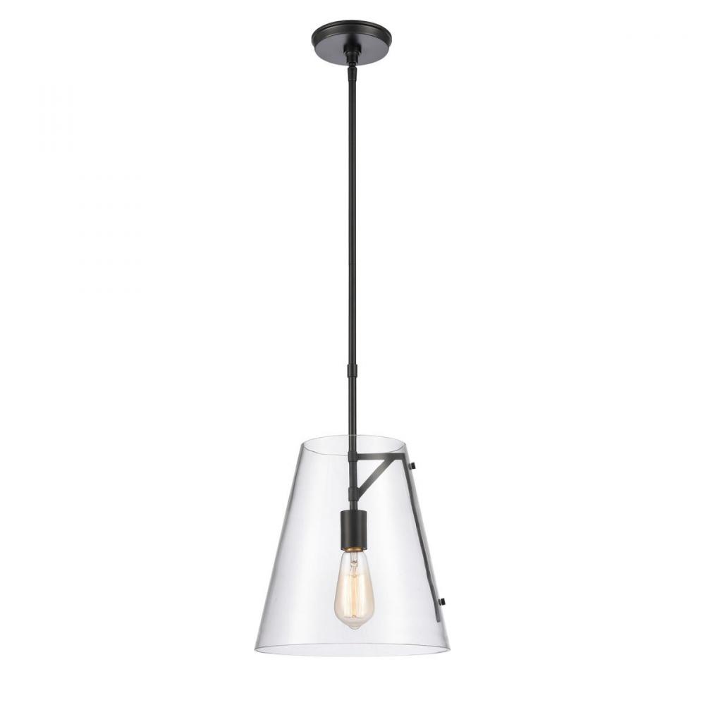 Trustle 11'' Wide 1-Light Pendant - Matte Black