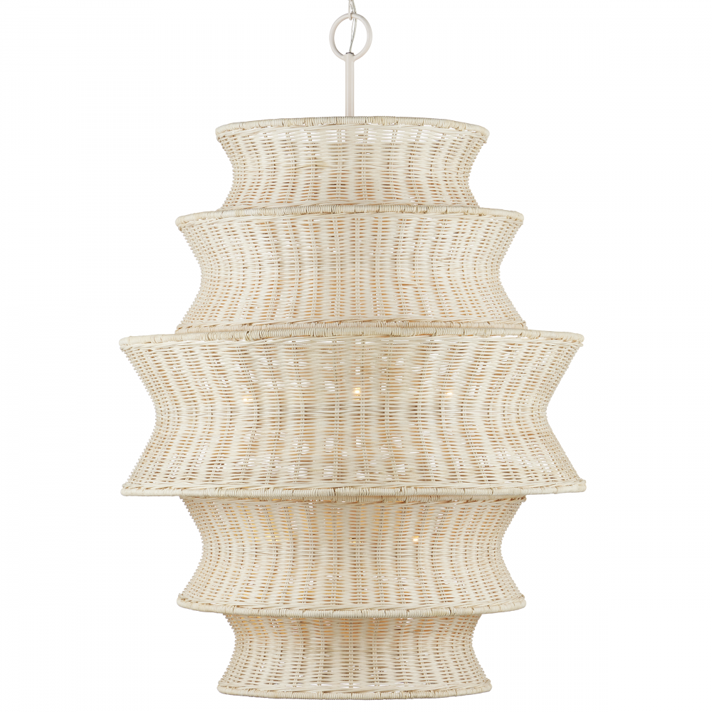 Phebe Large Rattan Chandelier