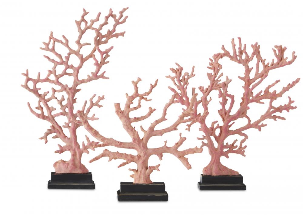 Large Red Coral Branches Set of 3