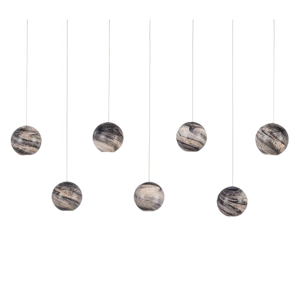 Palatino 7-Light Linear Multi-Drop Pendant