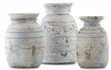 Currey 1200-0278 - Hymachal Wooden Pot Set of 3