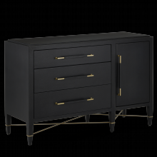 Currey 3000-0250 - Verona Black Three-Drawer Ches