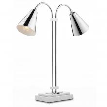 Currey 6000-0783 - Symmetry Nickel Double Desk Lamp